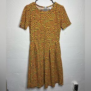 Lularoe Amelia Dress Large Bright Color